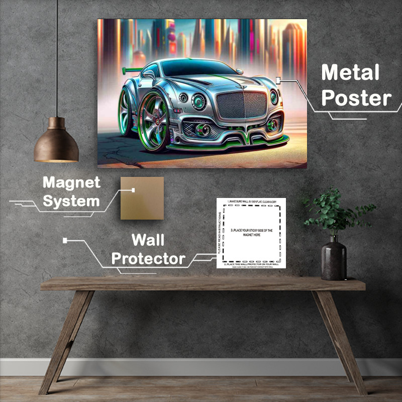 Buy : (Bentley EXP 100 GT Extreme Sports Metal Poster)