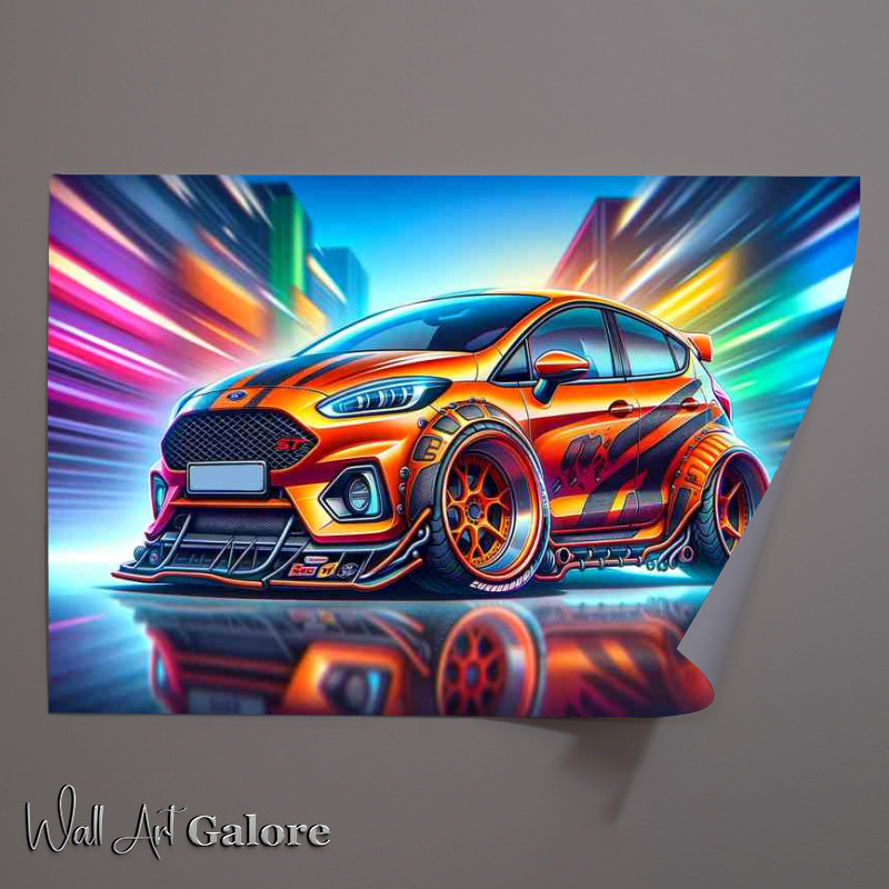 Buy : (Fiesta ST Mk7 Orange Poster)