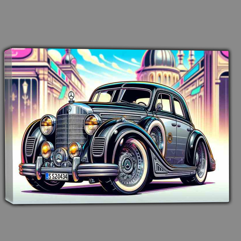 Buy Canvas : (Mercedes Benz 540K with extremely exaggerated features)