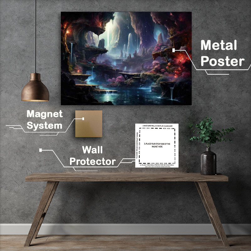 Buy Metal Poster : (Jewel Toned Journeys Quests in the Color Kingdom)