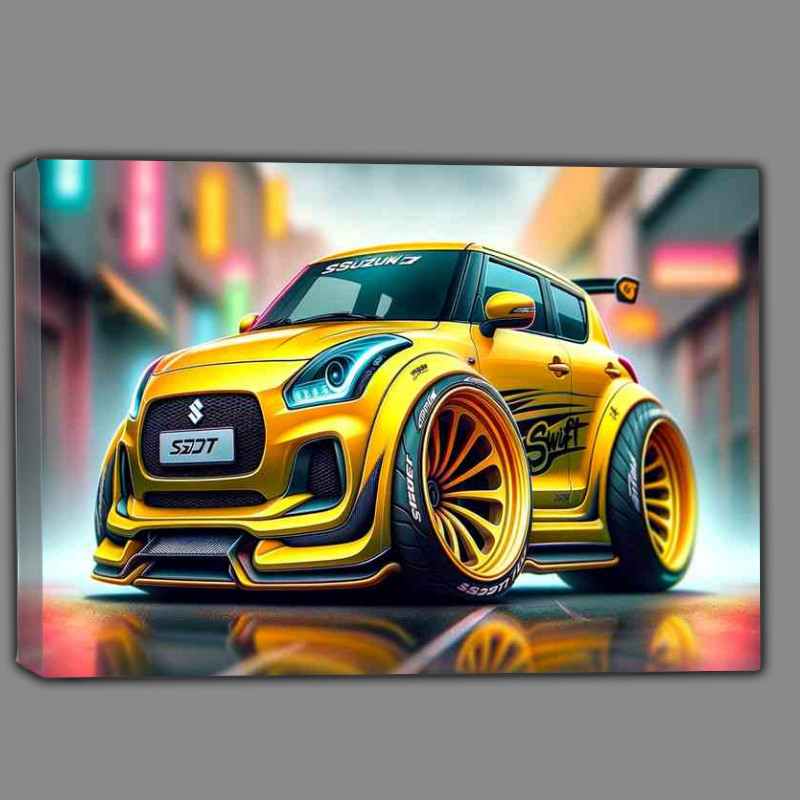 Buy Canvas : (Suzuki Swift Sport with extremely exaggerated yellow)