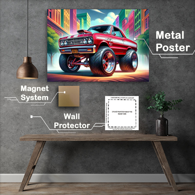 Buy Metal Poster : (1963 Ford Gran Torino style Starsky Hutch)