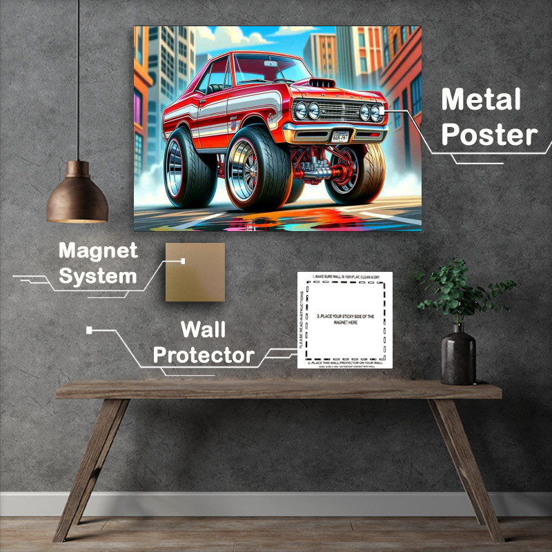 Buy Metal Poster : (1963 Ford Gran Torino style from Starsky Hutch)