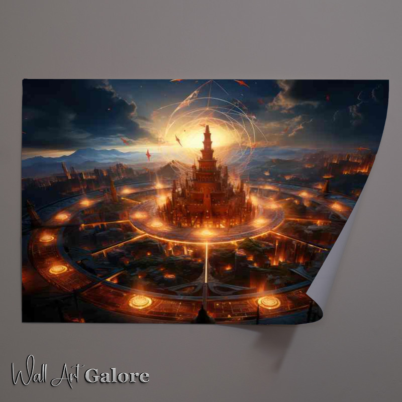 Buy Unframed Poster : (Neon Nights Enchanted Evenings in Radiant Realms)