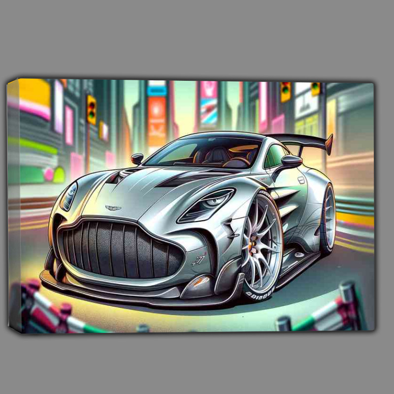 Buy Canvas : (Aston Martin One 77 with extremely exaggerated features)