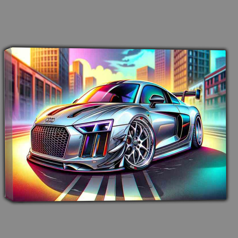 Buy Canvas : (Audi R8 style in a sleek silver paint)