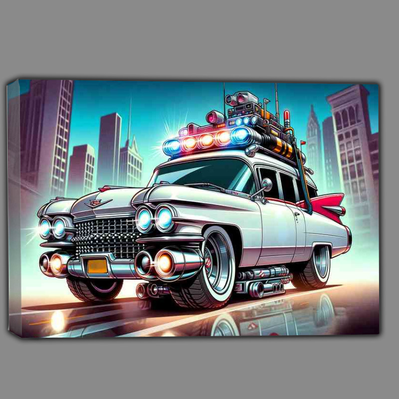 Buy Canvas : (Cadillac Miller Meteor inspired by Ghostbusters)