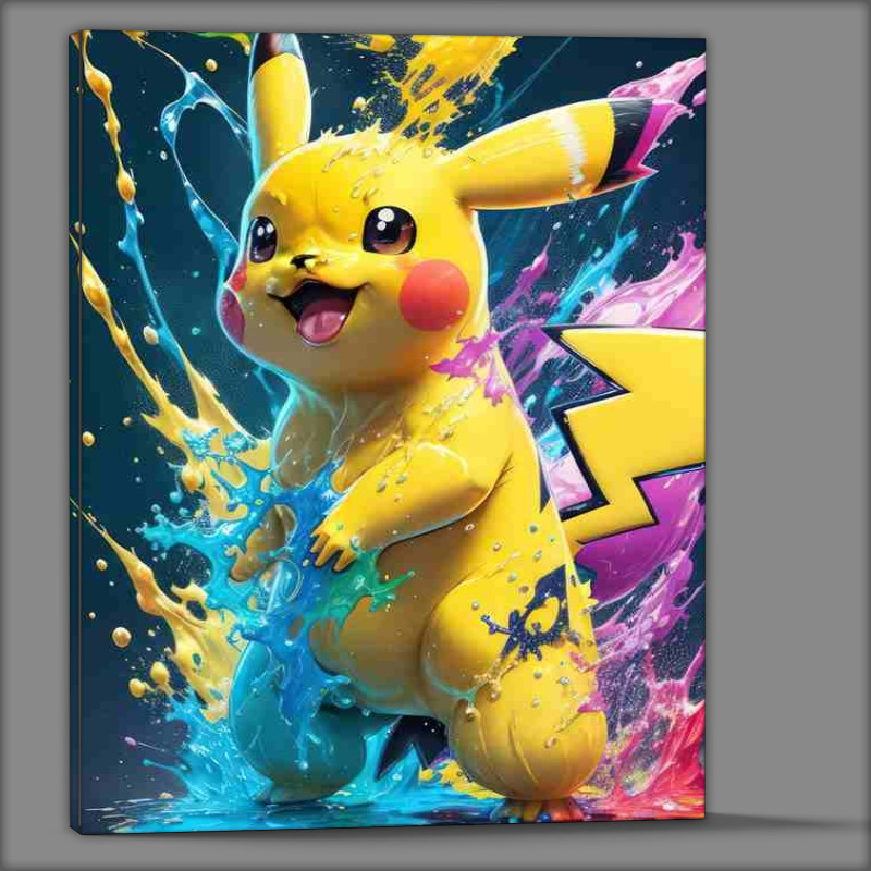 Buy Canvas : (Pikachu splash style)