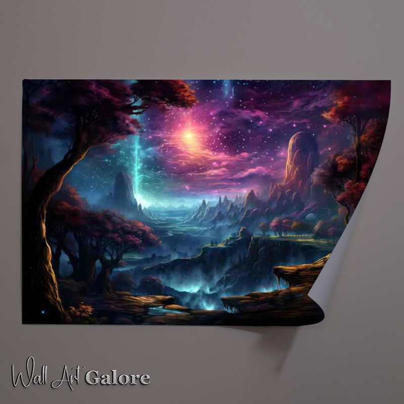 Buy Unframed Poster : (Radiant Realms A Journey into Colorful Fantasies)