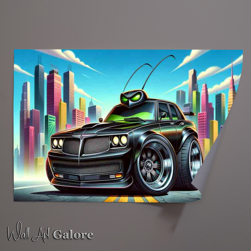 Buy Unframed Poster : (Chrysler Newport style green paint big wheels)