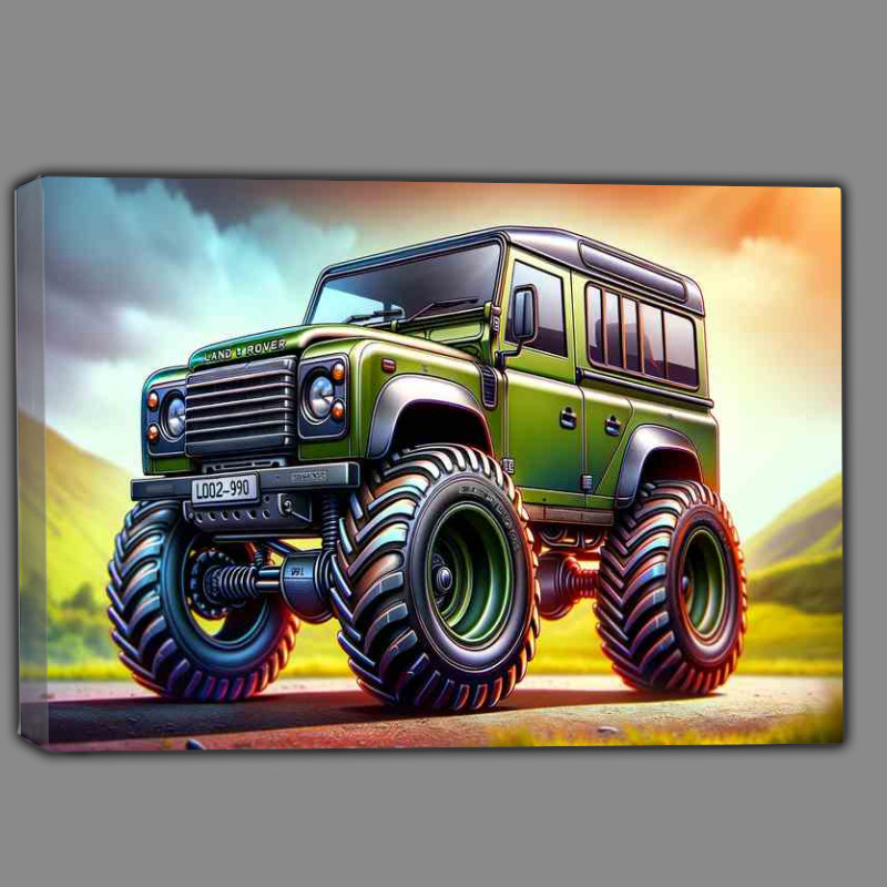 Buy Canvas : (Defender style extremely exaggerated in green)