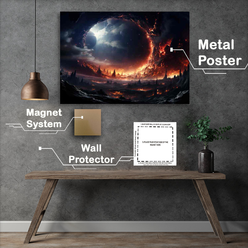 Buy Metal Poster : (Radiant Ruins Secrets of the Spectrum Sanctuary)