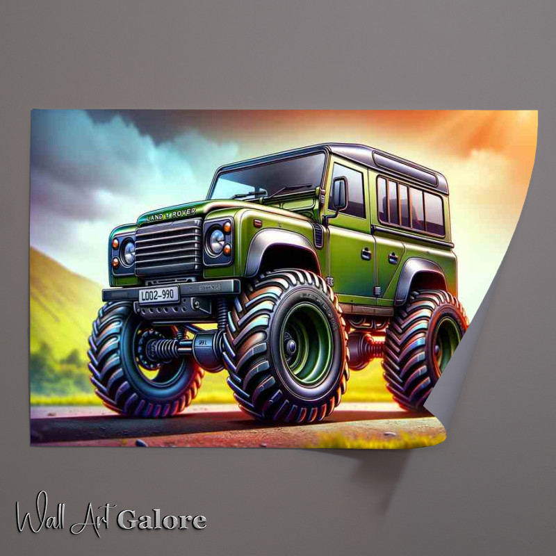 Buy Unframed Poster : (Defender style extremely exaggerated in green)