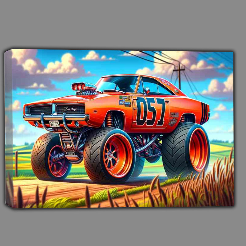 Buy Canvas : (Dodge Charger style in orange)