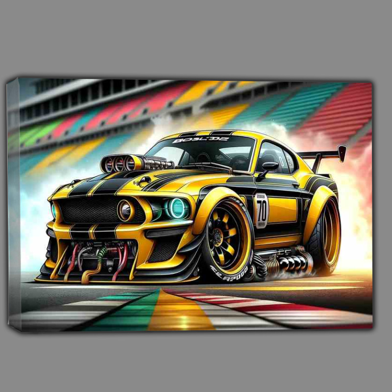Buy Canvas : (Ford Boss 302 Mustang style extremely exaggerated big wheels)