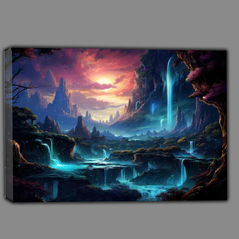Buy Canvas : (Shimmering Shores The Beaches of Bright Fantasia)