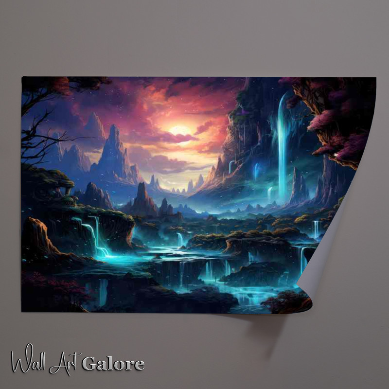 Buy Unframed Poster : (Shimmering Shores The Beaches of Bright Fantasia)