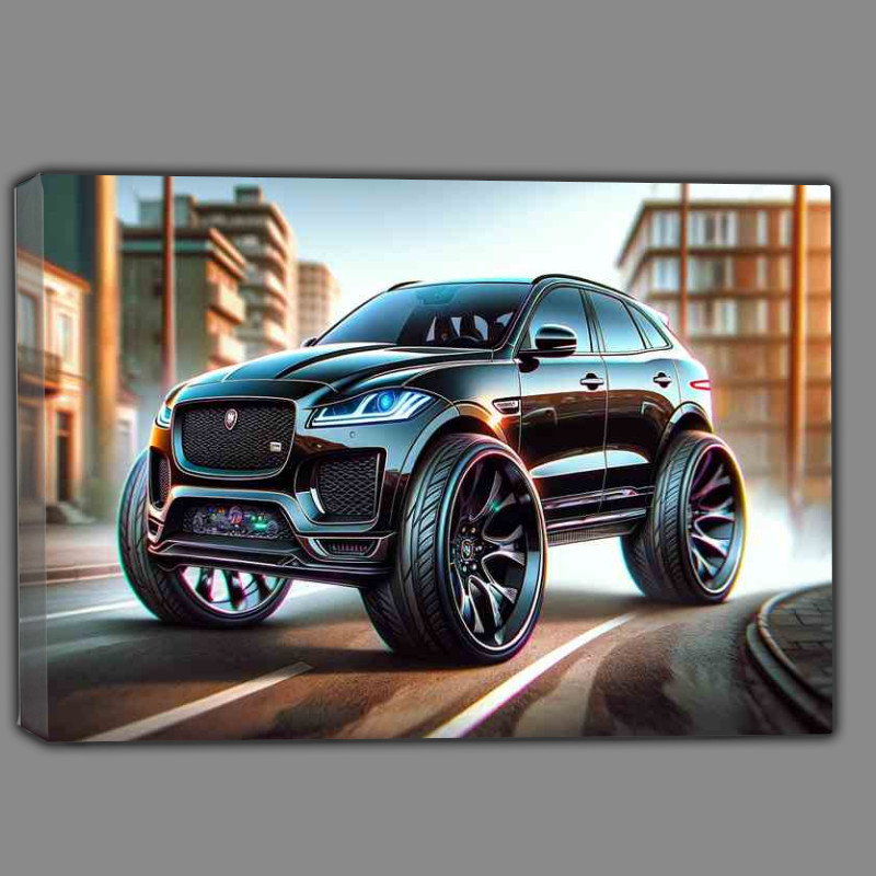 Buy Canvas : (Jaguar F PACE 4x4 style with extremely exaggerated features)
