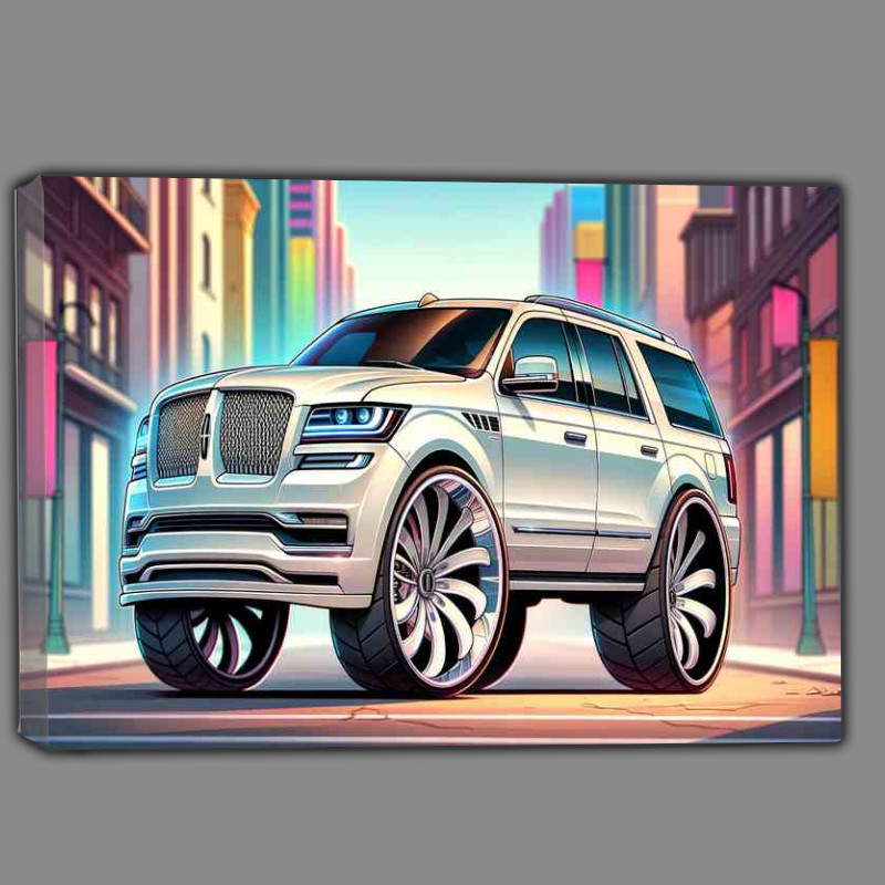 Buy Canvas : (Lincoln Navigator 4x4 style in white)
