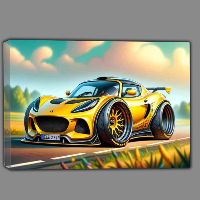 Buy Canvas : (Lotus Elan style in yellow with big wheels)
