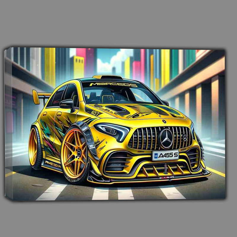 Buy Canvas : (Mercedes AMG A45 S style in yellow)