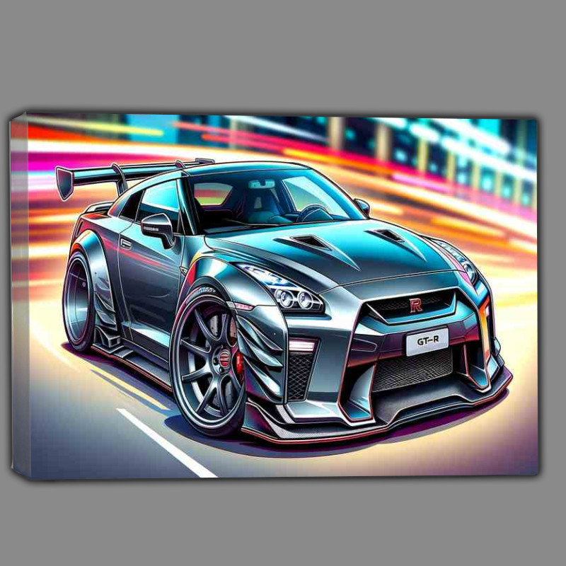 Buy Canvas : (Nissan GTR style designed with a metallic gray)