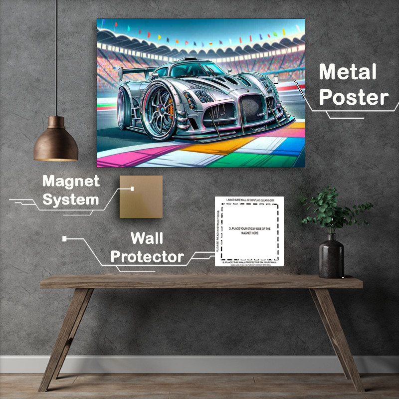 Buy Metal Poster : (Noble M12 M400 style extremely exaggerated features)