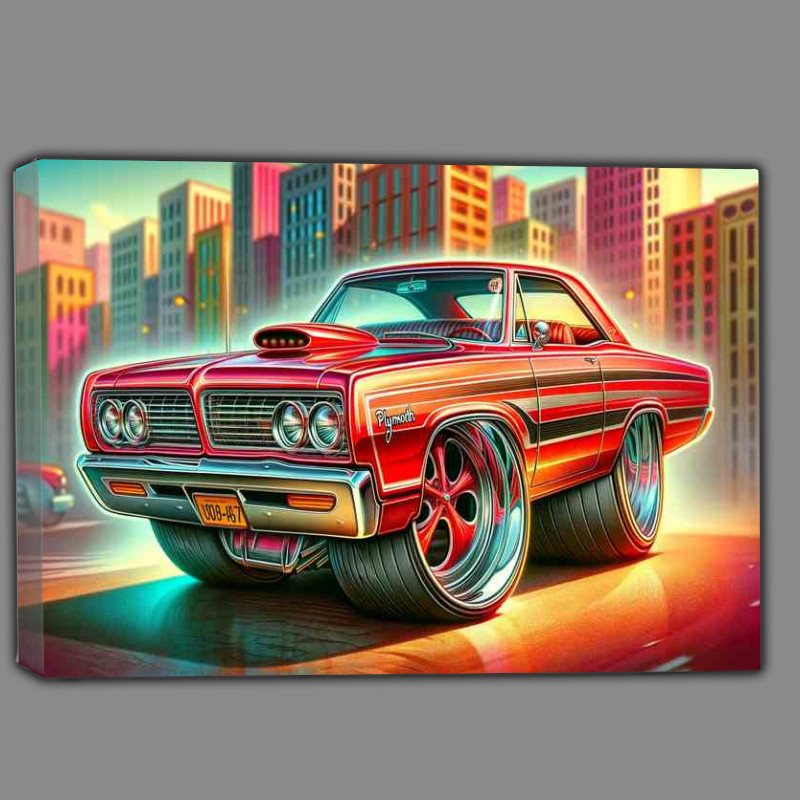 Buy Canvas : (Plymouth Fury style extremely exaggerated features)