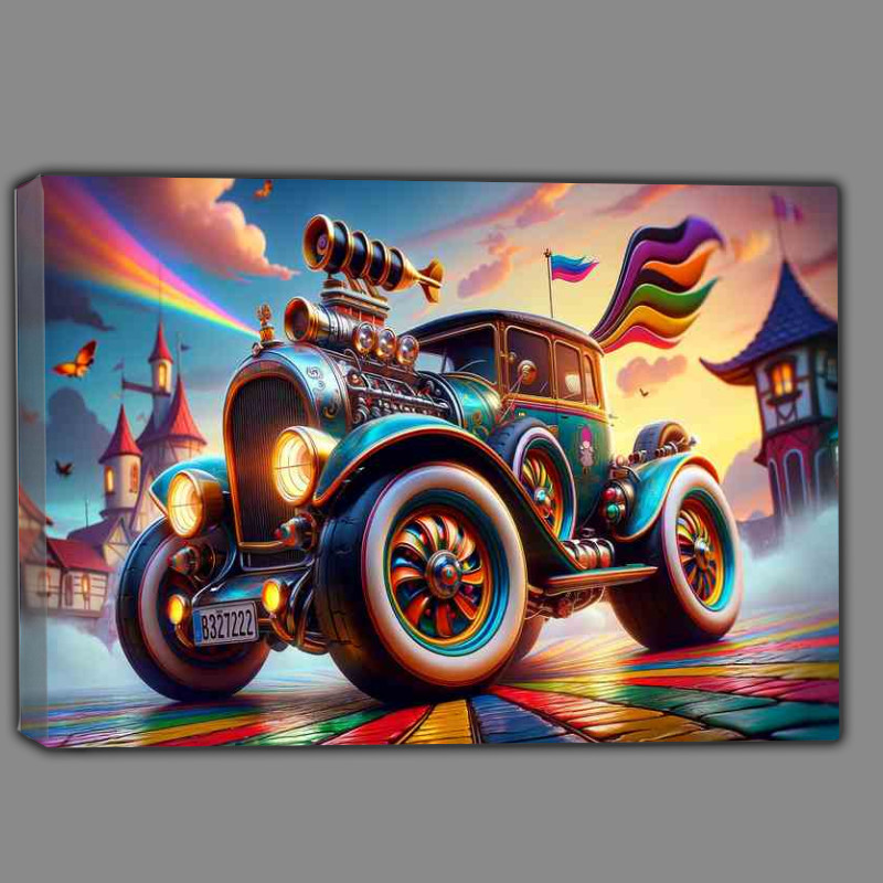 Buy Canvas : (Rat rod style with extremely exaggerated features)