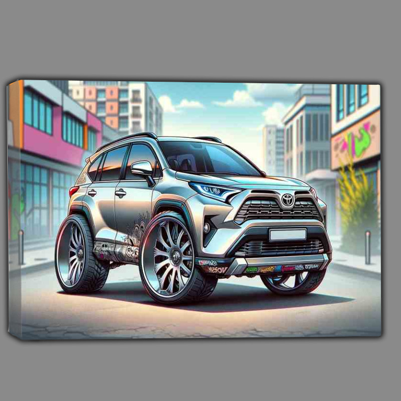 Buy Canvas : (Toyota RAV4 style 4x4 extremely exaggerated silver paint)