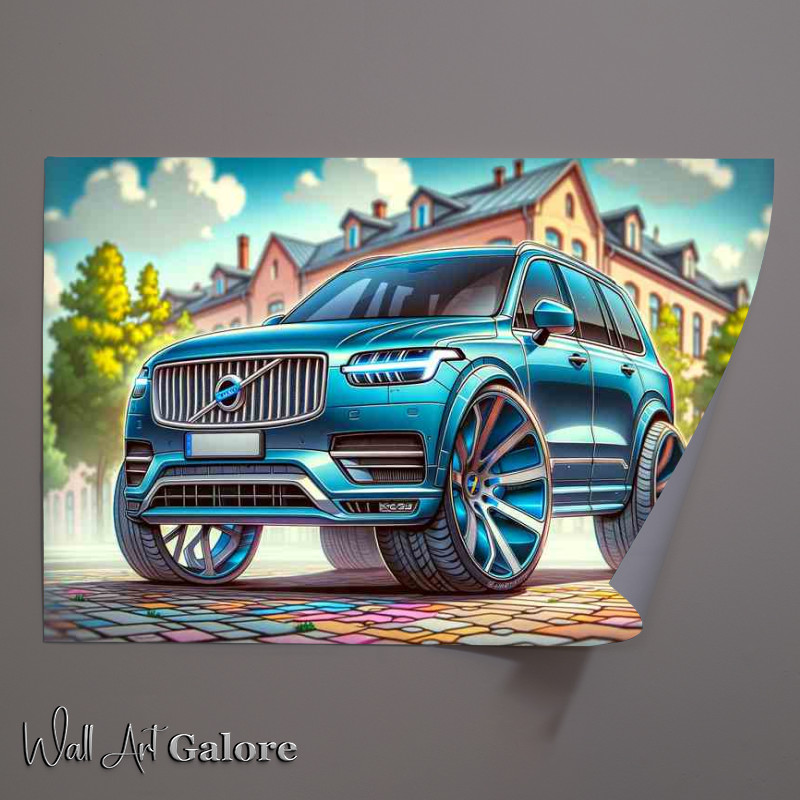 Buy Unframed Poster : (Volvo XC90 4x4 style with an elegant blle)