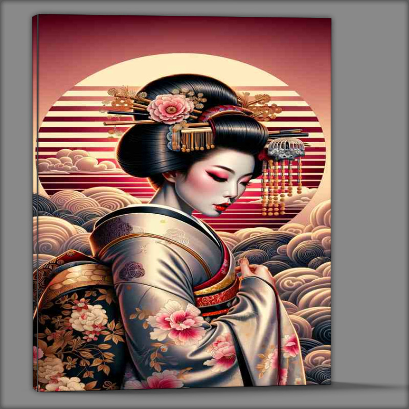 Buy Canvas : (Geisha Beauty Traditional Japanese Art)