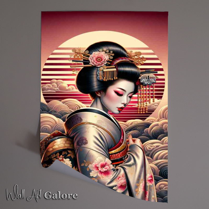 Buy Unframed Poster : (Geisha Beauty Traditional Japanese Art)