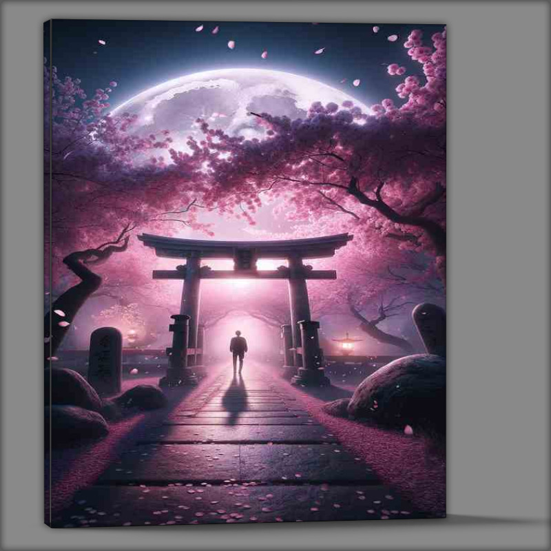 Buy Canvas : (Lunar Whisperer Sakura Gate Vigil)