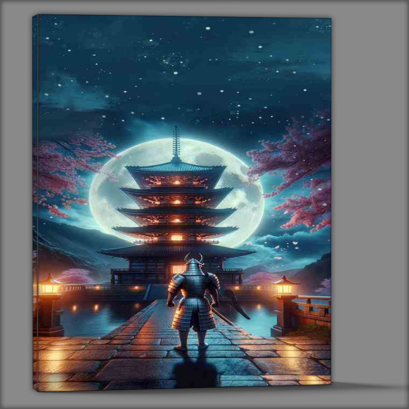 Buy Canvas : (Silent Guardian Pagoda Moon Watch)