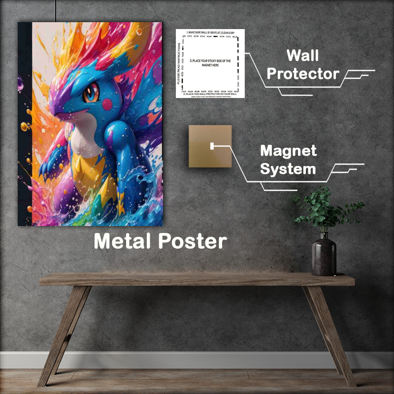 Buy Metal Poster : (Pokmon splash art style)