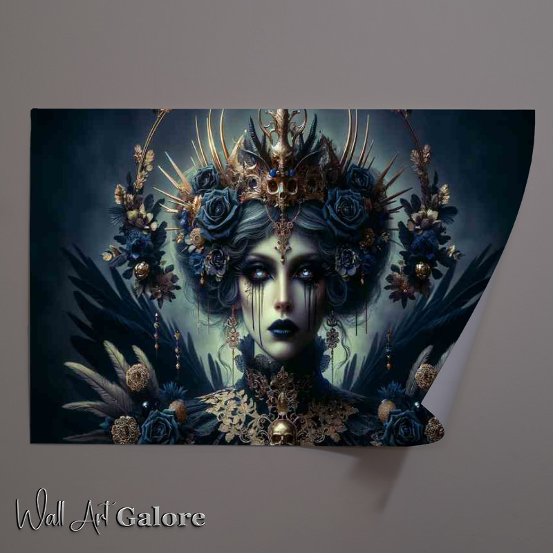 Buy Unframed Poster : (Gothic Fantasy Queen with Dark Crown)
