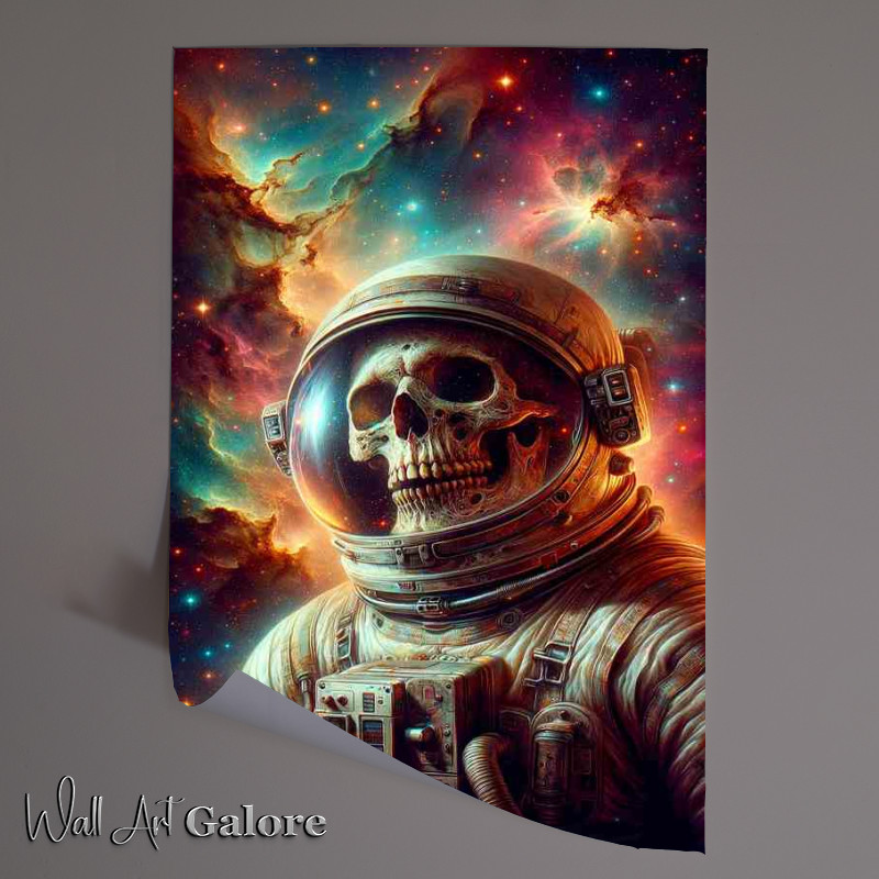 Buy Unframed Poster : (Stellar Skull Astronaut Interstellar Journey Art)