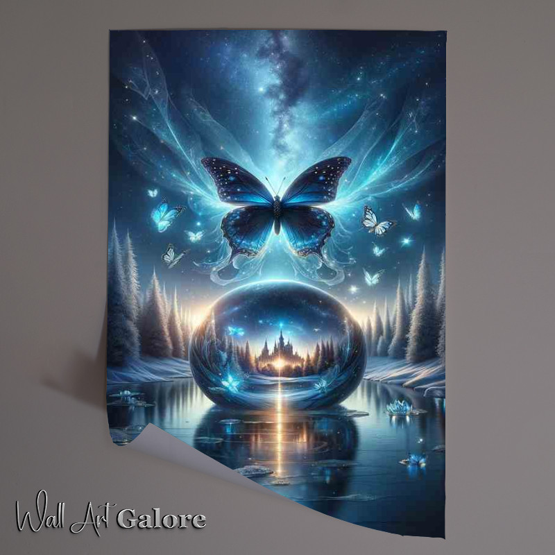 Buy Unframed Poster : (Celestial Butterfly Oasis Vision)