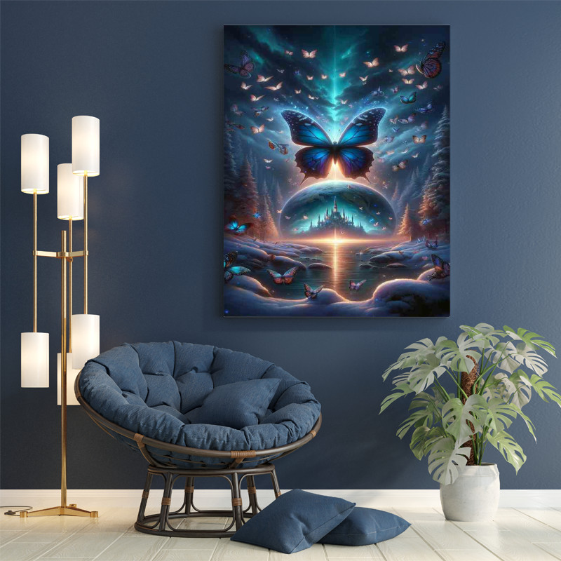 Buy Di-Bond Canvas : (Twilight Butterfly Dreamscape)