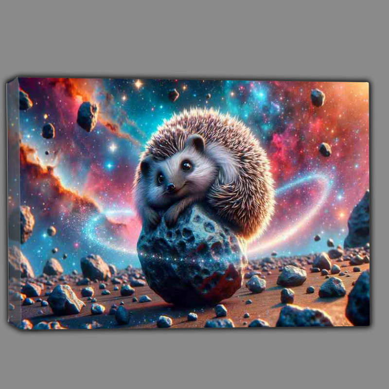 Buy Canvas : (Cosmic Hedgehog Rolling on a Meteorite)