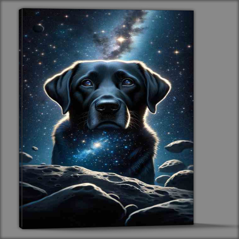 Buy Canvas : (Cosmic Labrador Retriever with Stars in its Eyes)