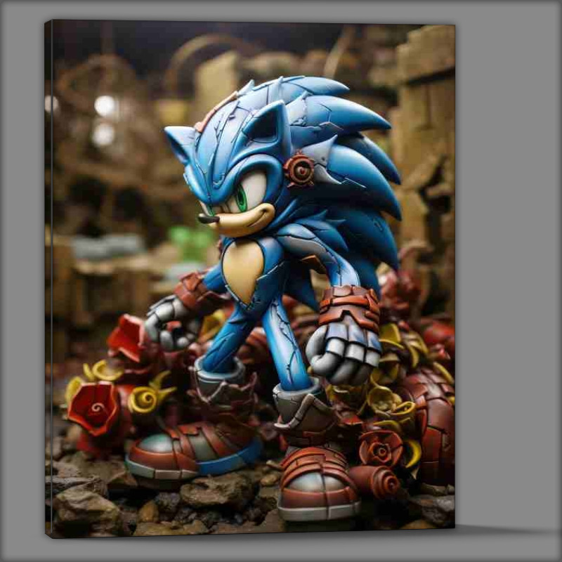Buy Canvas : (Sonic the hedgehog plasticine style)
