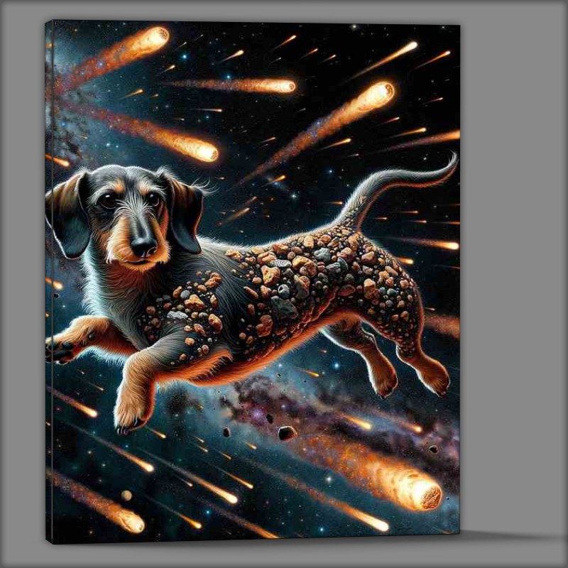 Buy Canvas : (Space Dachshund Chasing Comets)