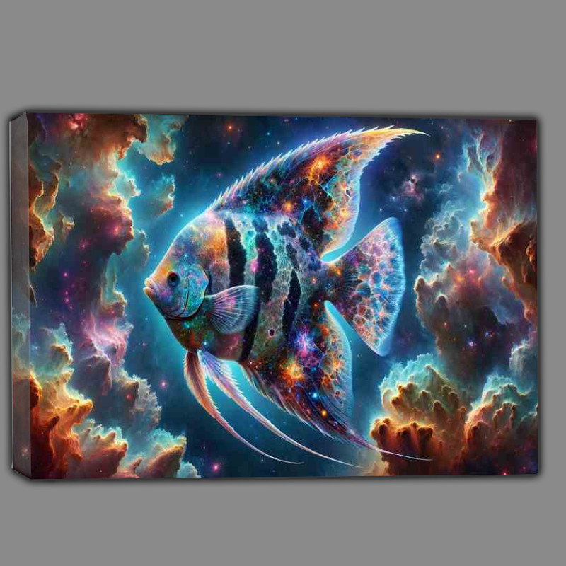 Buy Canvas : (Cosmic Angelfish among Nebulae)