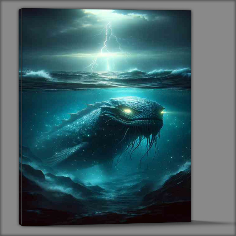 Buy Canvas : (Guardian of the Abyss Leviathans Gaze)