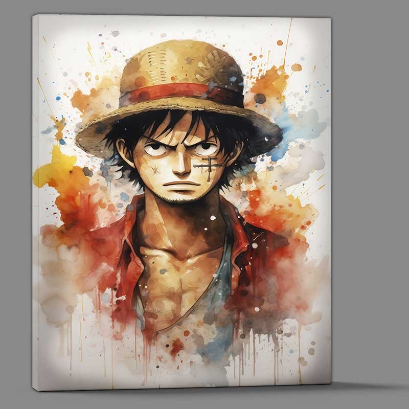 Buy Canvas : (One piece ash in a cartoon style)