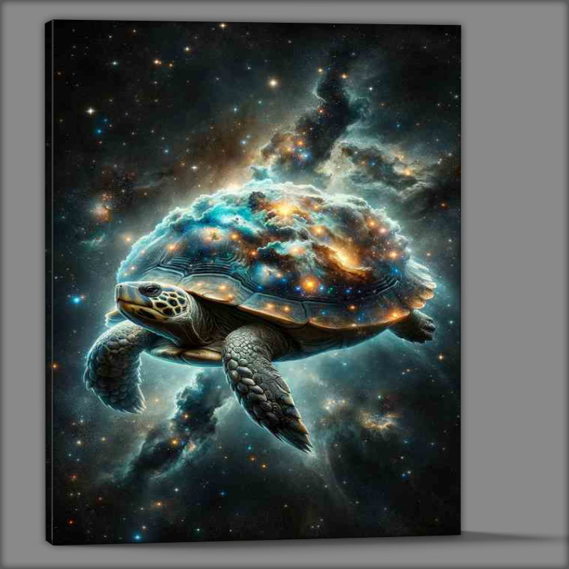 Buy Canvas : (Interstellar Turtle with Cosmic Shell)
