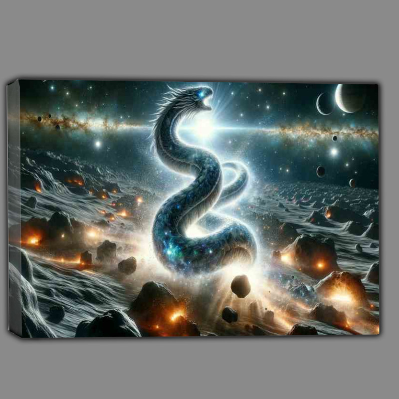 Buy Canvas : (Supernova Serpent in the Asteroid Field)