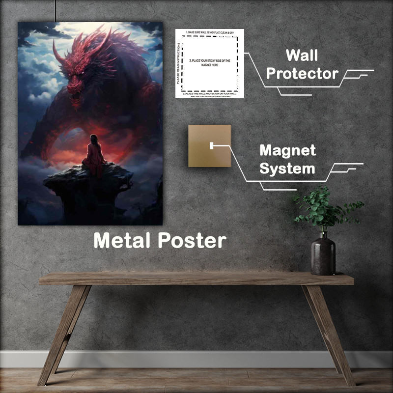 Buy Metal Poster : (Glowing Guardians Protectors of the Prism Palace)